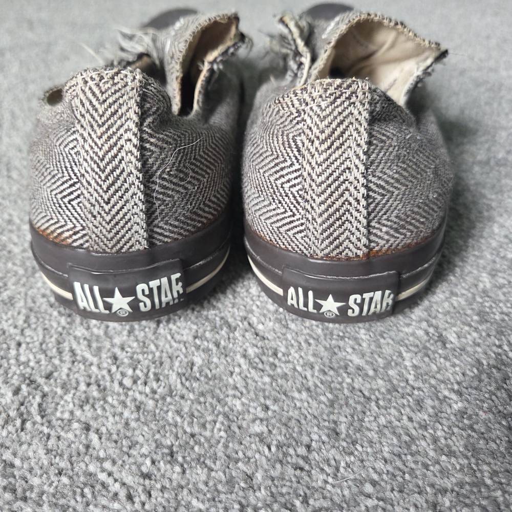 Converse All Star Distressed Herringbone Sneakers | Men’s 9.5 Women’s 11 - Picture 6 of 8